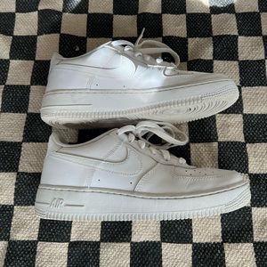 Nike Air Force 1s, white, boys size 6.5, about a womens size 7 1/2 - 8.